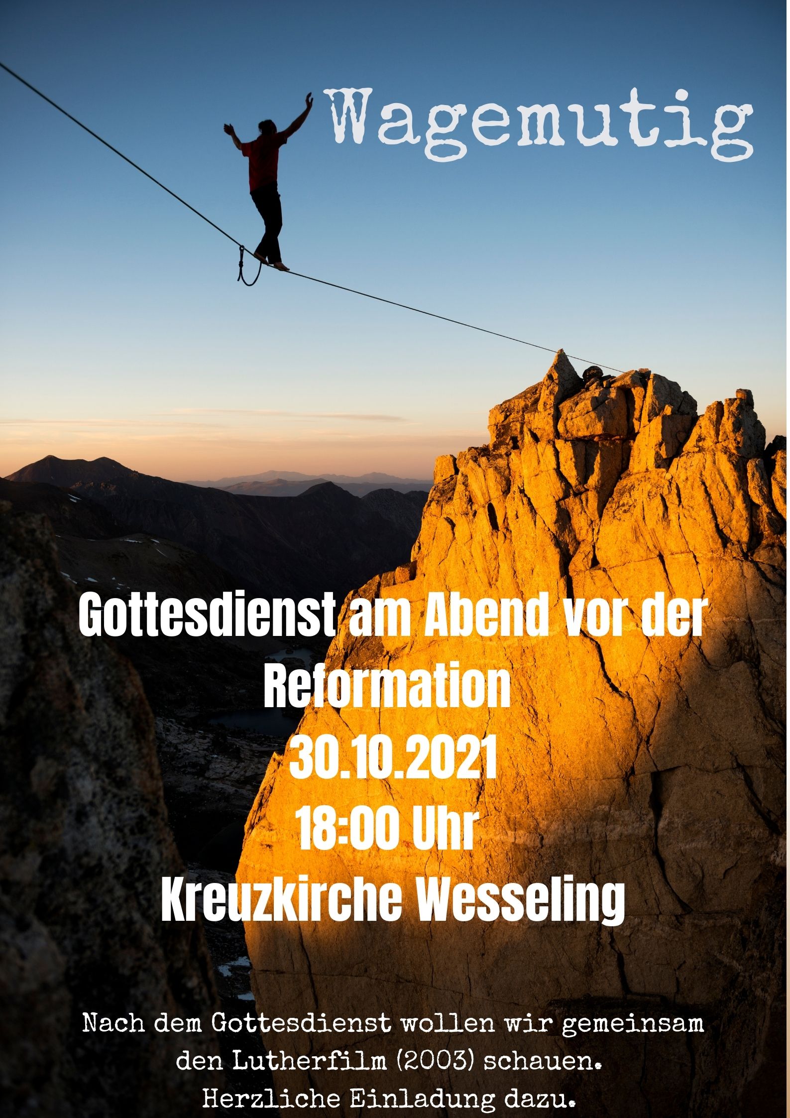 You are currently viewing Gottesdienst am Abend vor der Reformation