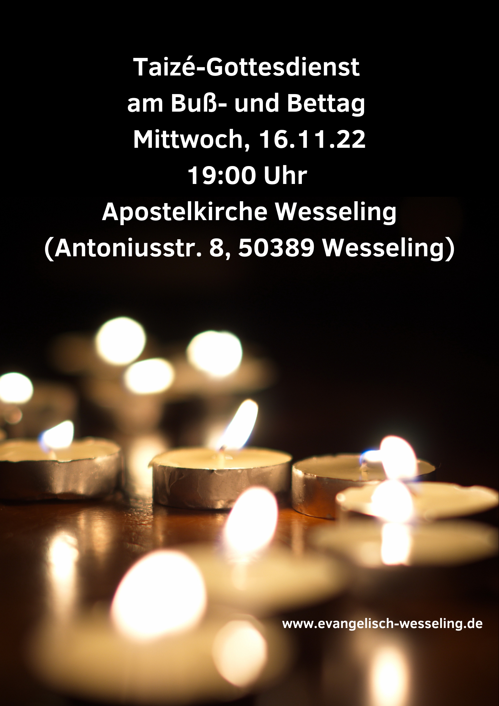 Read more about the article Taizé Gottesdienst an Buß- und Bettag