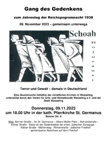 Mehr über den Artikel erfahren Gang des Gedenkens am 09.11.2023
