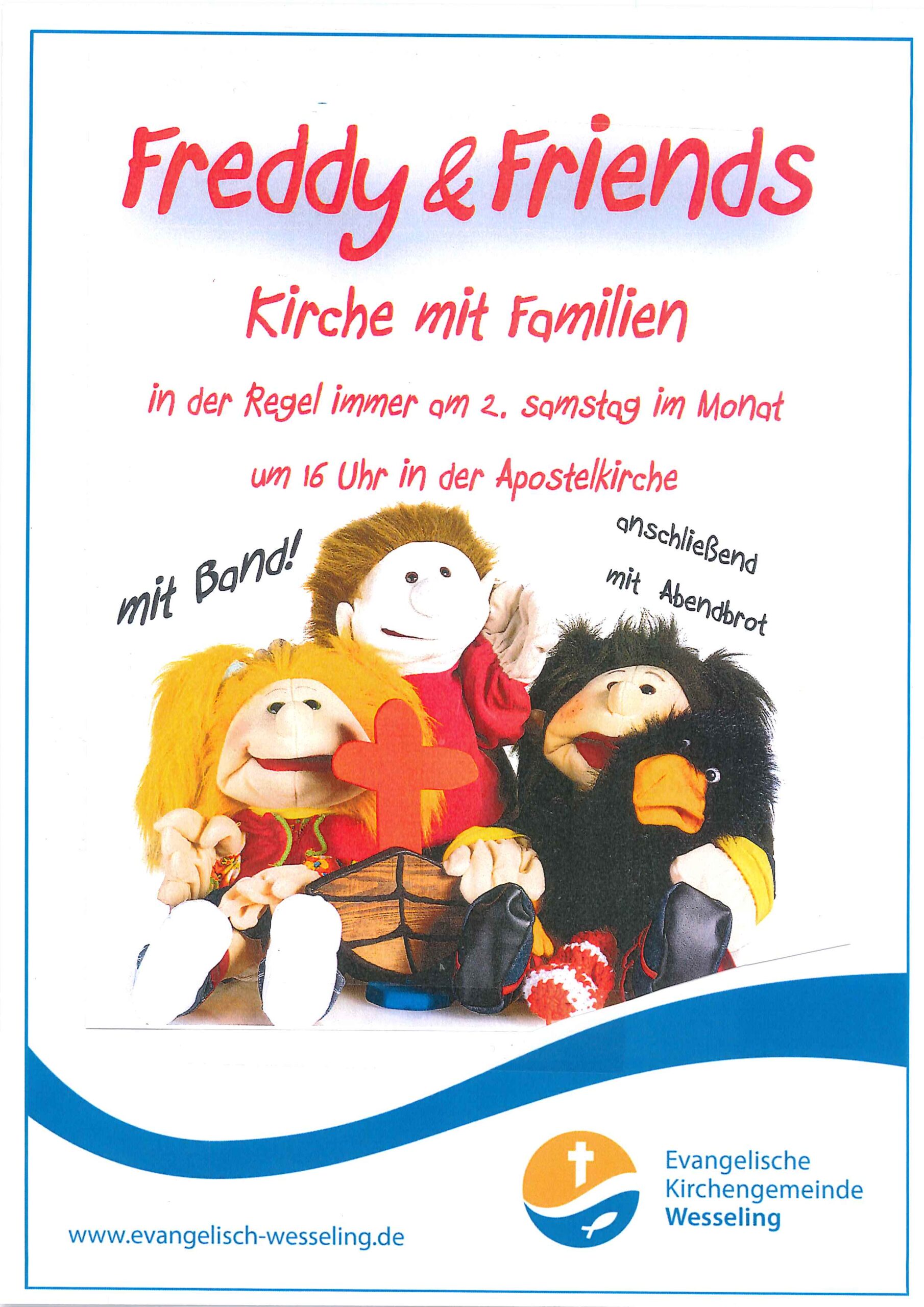 Du betrachtest gerade Freddy & Friends am Samstag, 11. Mai 2024