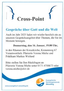 Mehr über den Artikel erfahren Cross-Point – Gespräche über Gott und die Welt