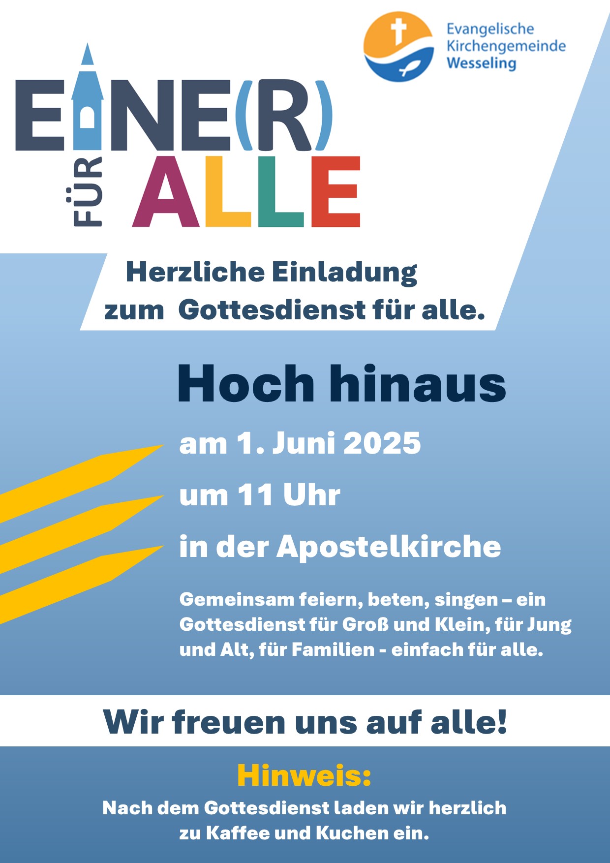 Du betrachtest gerade Familiengottesdienst „EINER für ALLE“