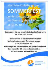 Mehr über den Artikel erfahren Sommerfest an der Kreuzirche