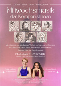 Mehr über den Artikel erfahren Komponistinnen! Die Mittwochsmusik im Juni